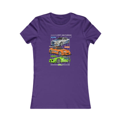 Fast & Furious Racing Enthusiast Women's Favorite Tee - Graphic Car T-shirt Design - CreativeRino