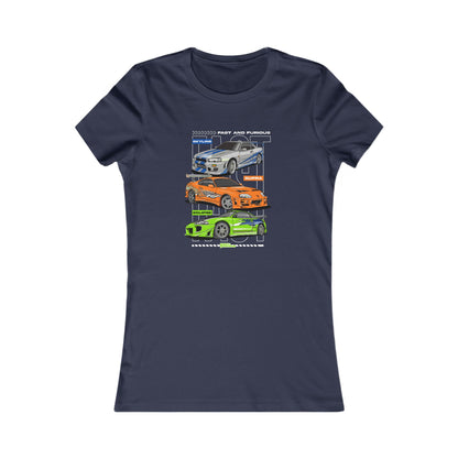 Fast & Furious Racing Enthusiast Women's Favorite Tee - Graphic Car T-shirt Design - CreativeRino