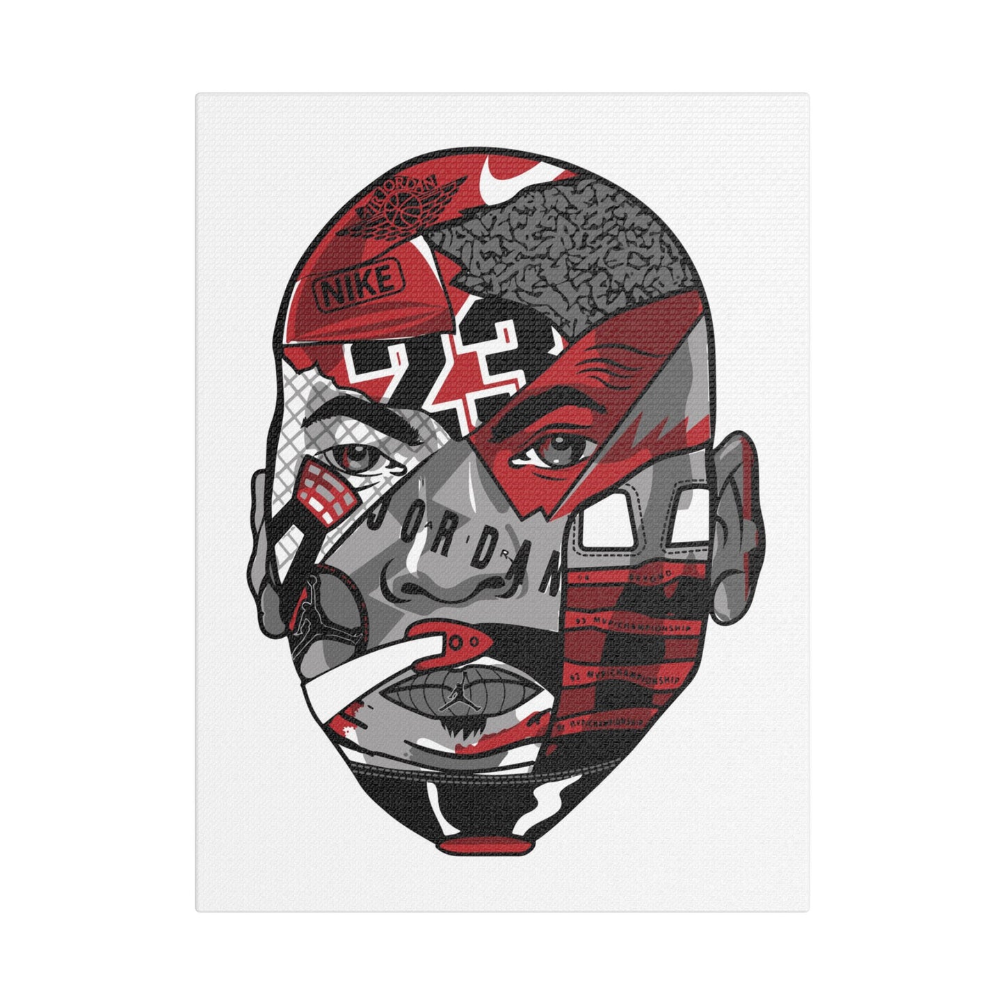 Michael Jordan Satin Canvas Art: Inspired by Basketball Legends - CreativeRino