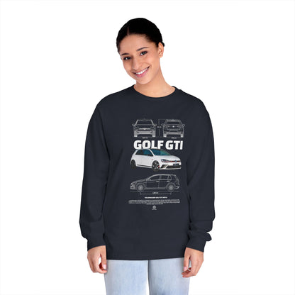 Golf GTI Unisex Classic Long Sleeve Tee - Perfect T-shirt Gift for Car Lovers - CreativeRino