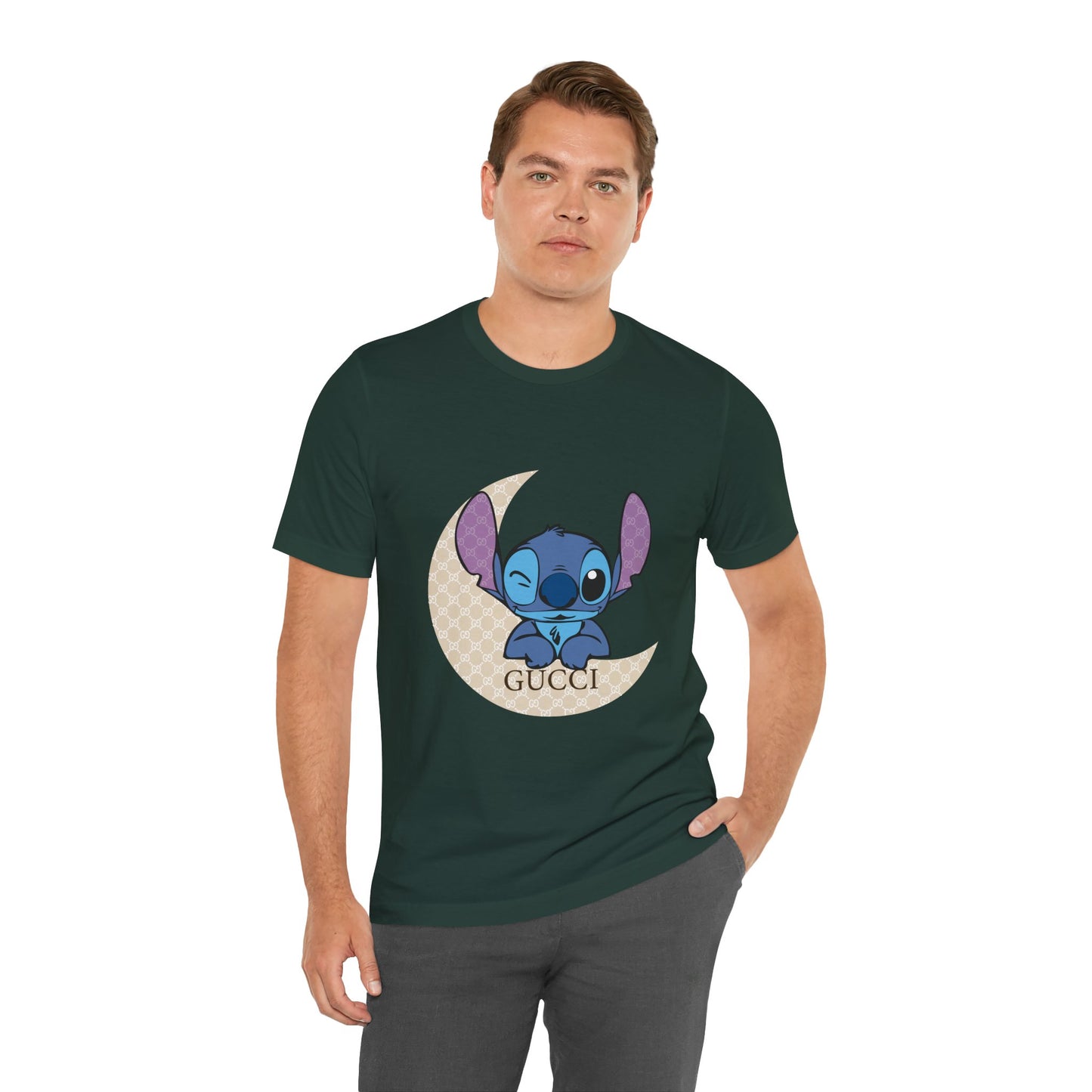 Stitch Gucci Unisex Jersey Short Sleeve Tee - CreativeRino