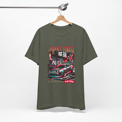 Japan's Finest Racer Unisex Tee - Streetwear Style Graphic T-shirt - CreativeRino
