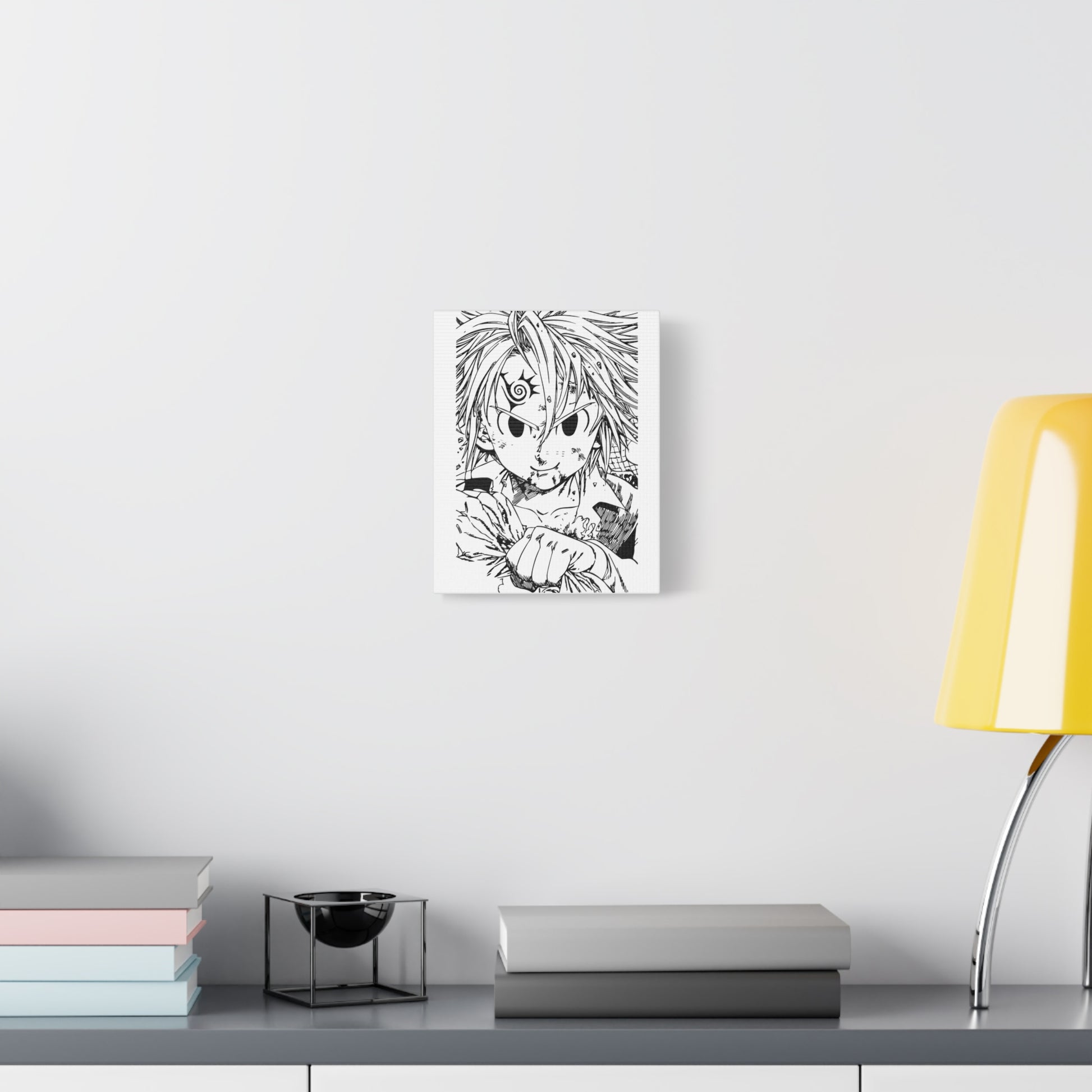Anime Art Matte Canvas Print - Nanatsu Character Design - CreativeRino