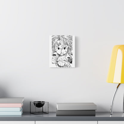 Anime Art Matte Canvas Print - Nanatsu Character Design - CreativeRino