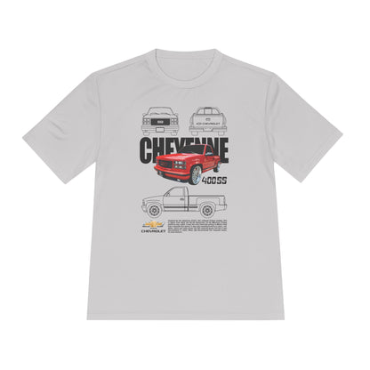 Classic Chevy Cheyenne Moisture Wicking Tee for Car Enthusiasts - CreativeRino
