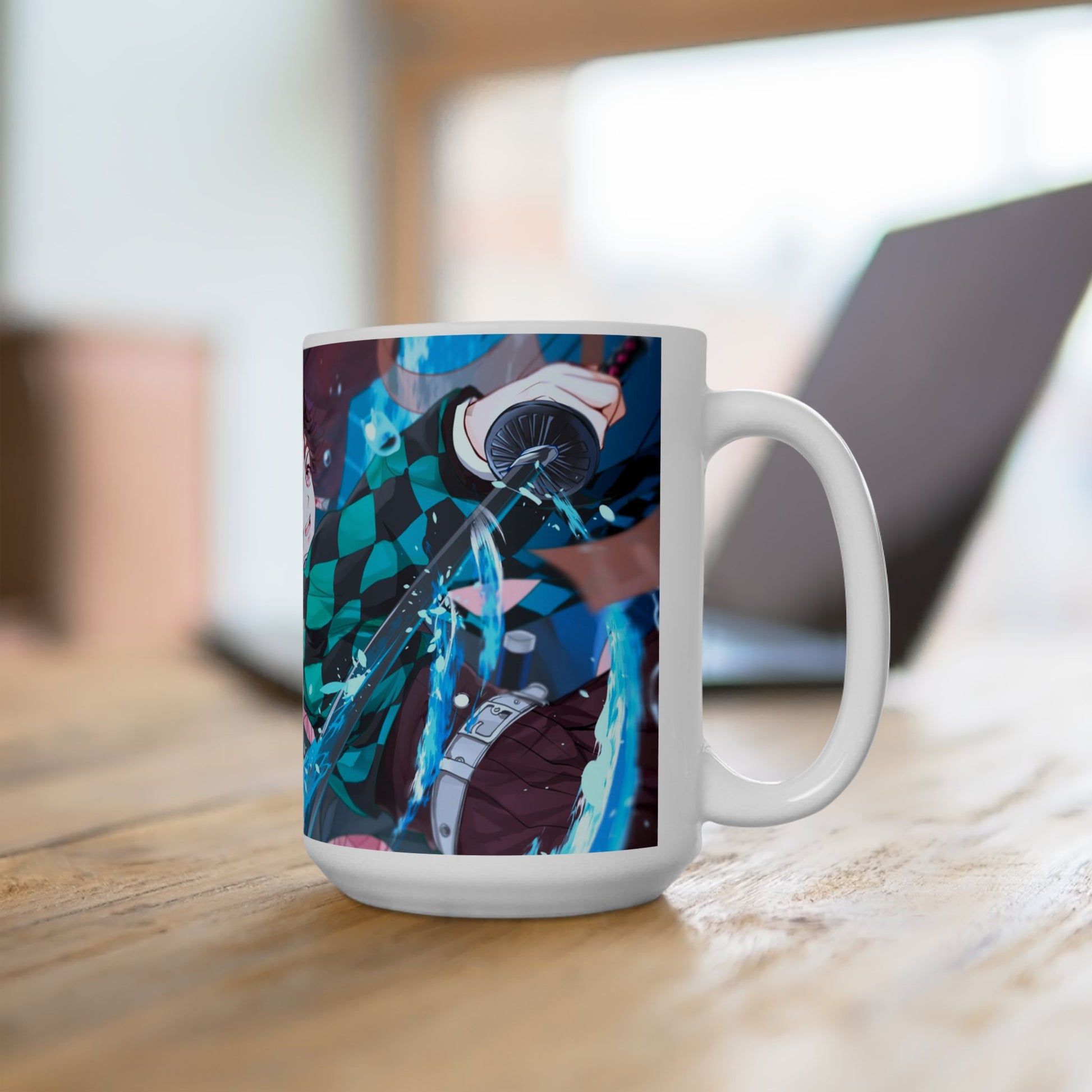 Anime-Themed Ceramic Mug - Demon Slayer Design - CreativeRino
