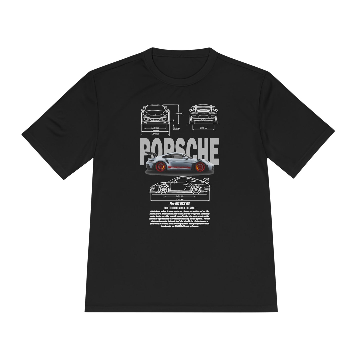 Porsche Unisex Moisture Wicking Tee - Stylish Performance Shirt for Car Enthusiasts - CreativeRino