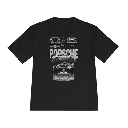 Porsche Unisex Moisture Wicking Tee - Stylish Performance Shirt for Car Enthusiasts - CreativeRino