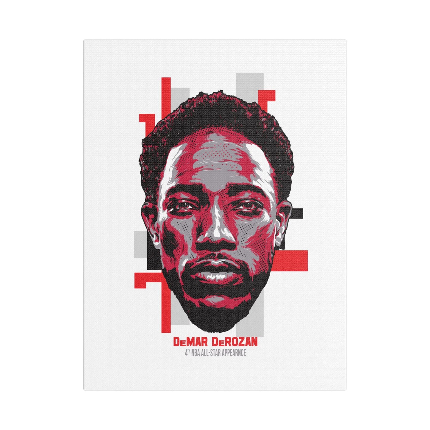 DeMar DeRozan NBA All-Star Satin Canvas Art - CreativeRino