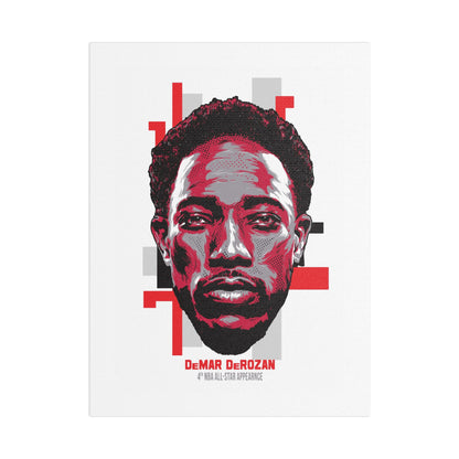 DeMar DeRozan NBA All-Star Satin Canvas Art - CreativeRino