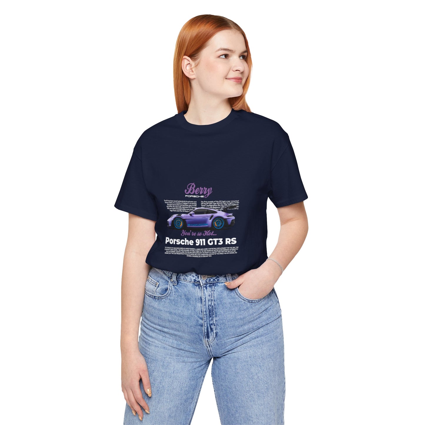 Porsche 911 GT3 RS Berry Car Tee for Automotive Enthusiasts - CreativeRino