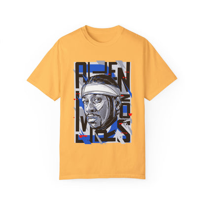 Allen Iverson Unisex Garment-Dyed T-shirt with Graphic Design | Perfect Tee for Sports Fans & Streetwear Enthusiasts - CreativeRino