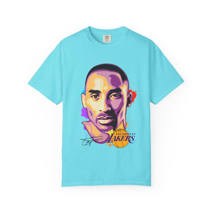 Kobe Bryant Unisex Garment-Dyed T-shirt - Vibrant Basketball Tribute Tee - CreativeRino