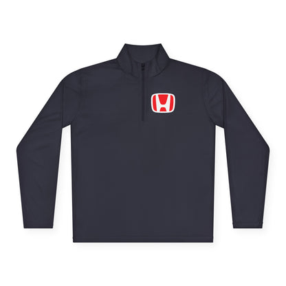Honda Unisex Quarter-Zip Pullover with Logo - Stylish Comfort for Everyday Wear - CreativeRino