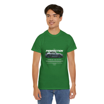 Porsche 718 Cayman Racer's Dream Unisex Heavy Cotton Tee - Perfect T-shirt Gift for Car Enthusiasts - CreativeRino