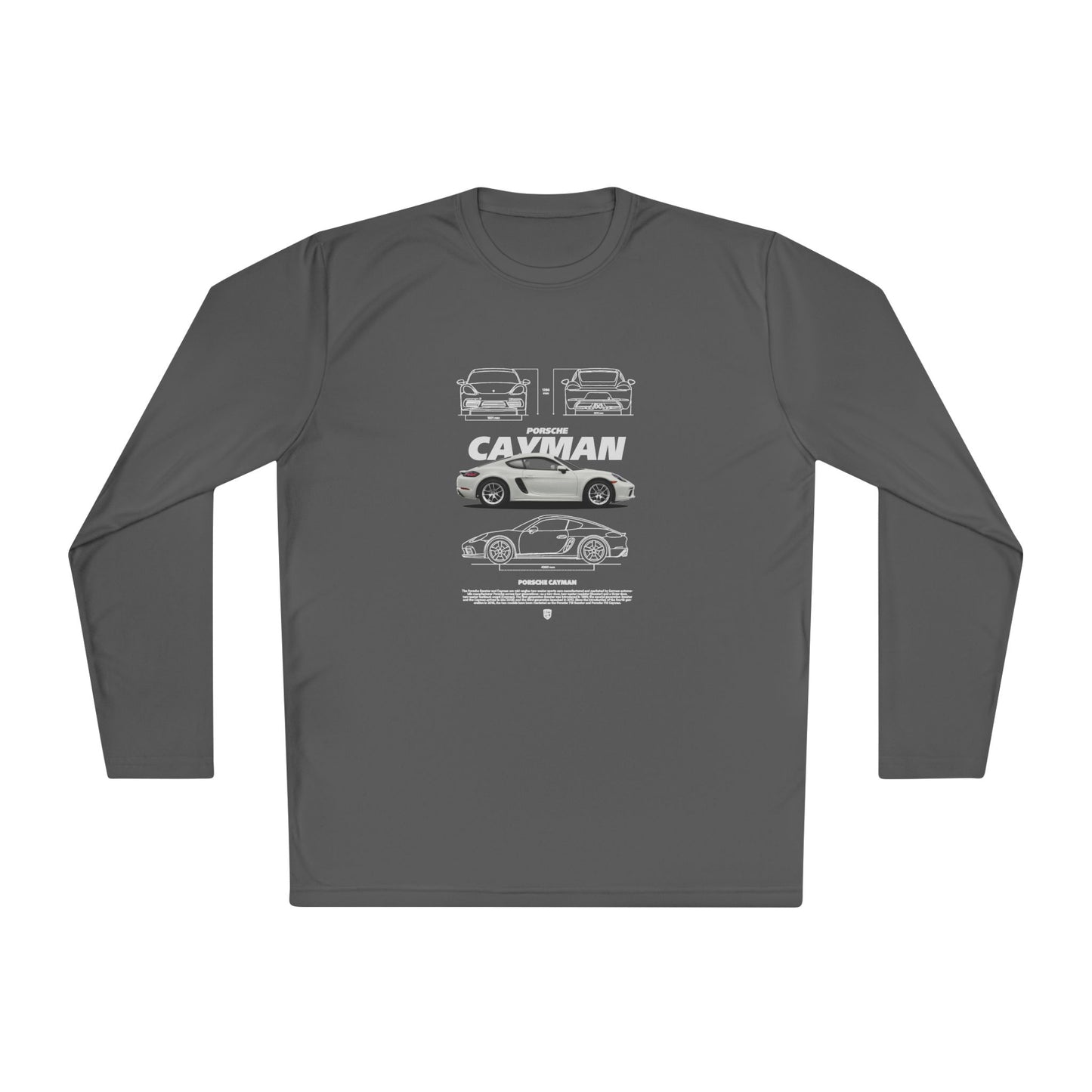 Porsche Cayman Unisex Lightweight Long Sleeve Tee - Car Graphic T-shirt - CreativeRino
