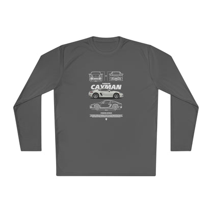 Porsche Cayman Unisex Lightweight Long Sleeve Tee - Car Graphic T-shirt - CreativeRino