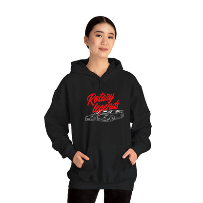 Rotary Legends Unisex Heavy Blend Hoodie - Perfect Hoodie for Car Enthusiasts - CreativeRino