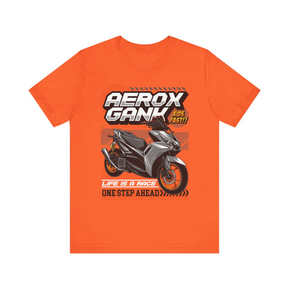Stylish Scooter Graphic Tee - AEROX GANk - Ride Fast T-shirt - CreativeRino