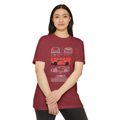 Porsche Gt3rs Vintage Graphic Unisex T-Shirt | Perfect Gift for Car Enthusiasts - CreativeRino
