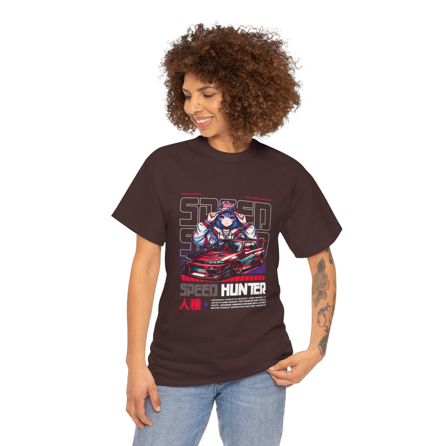 Speed Hunter Unisex Heavy Cotton Tee - Perfect T-shirt for Car Enthusiasts - CreativeRino