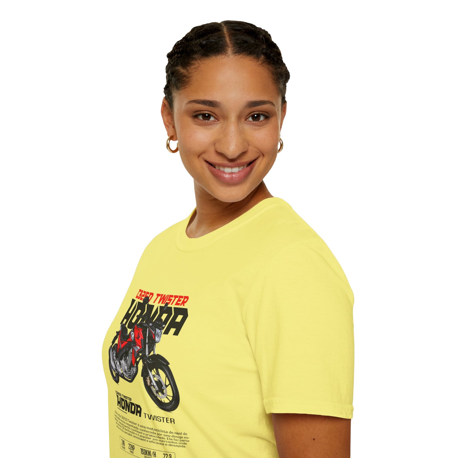 Honda Twister Unisex Softstyle T-Shirt - Motorcycle Enthusiast Graphic Tee - CreativeRino