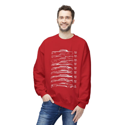 Luxury Car Graphics Unisex Fleece Crewneck Sweatshirt - CreativeRino