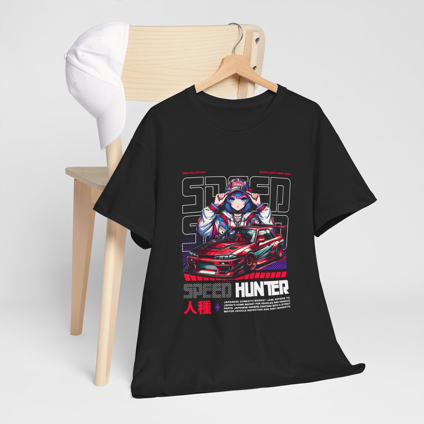 Speed Hunter Unisex Heavy Cotton Tee - Perfect T-shirt for Car Enthusiasts - CreativeRino