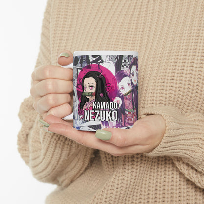 Anime-Inspired Ceramic Mug | Demon Slayer Design - CreativeRino