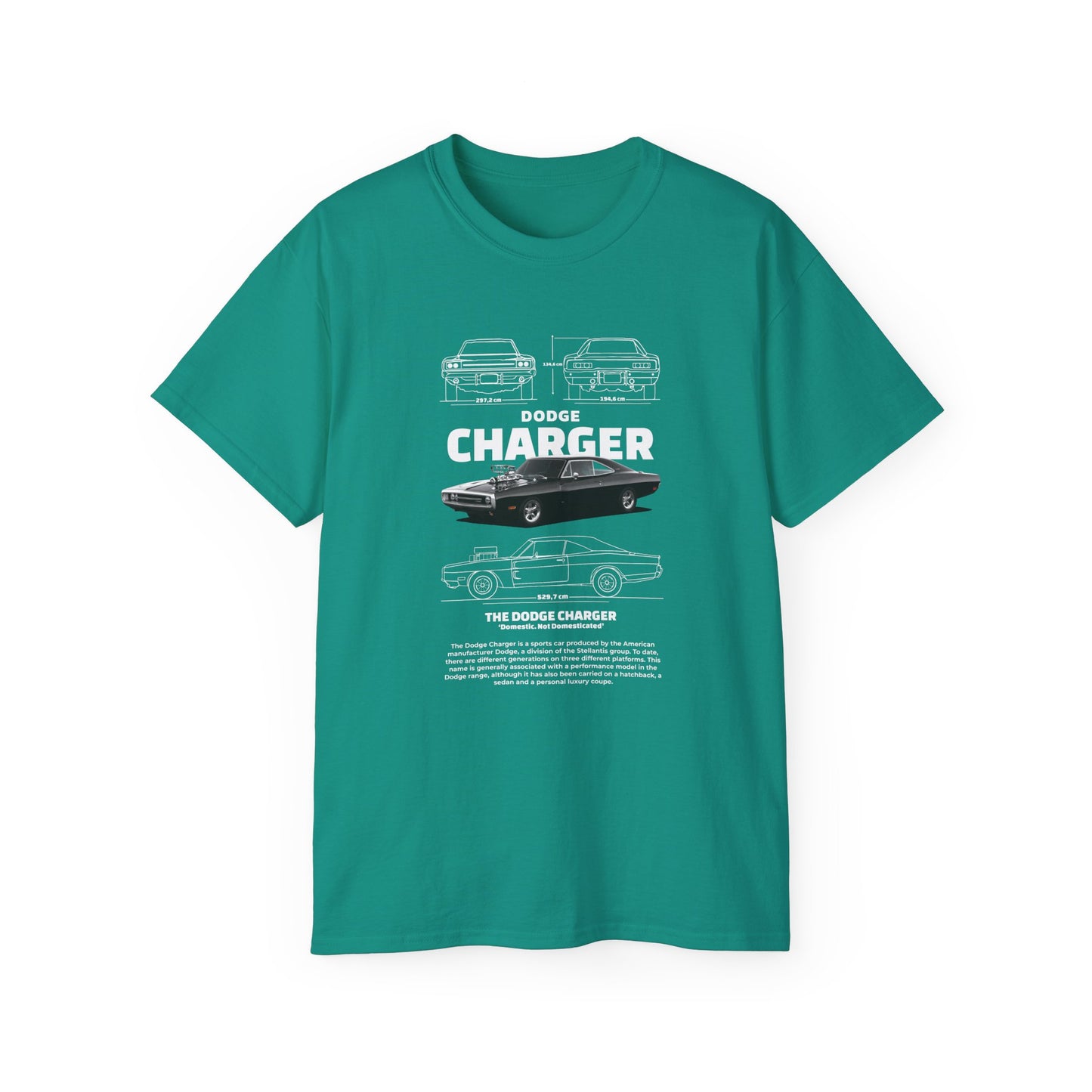 Dodge Charger 1970 Graphic Unisex Tee - Perfect T-shirt for Car Enthusiasts - CreativeRino