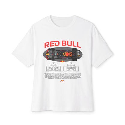 Red Bull Racing Car Unisex Oversized Boxy Tee -  Car T-shirt - CreativeRino