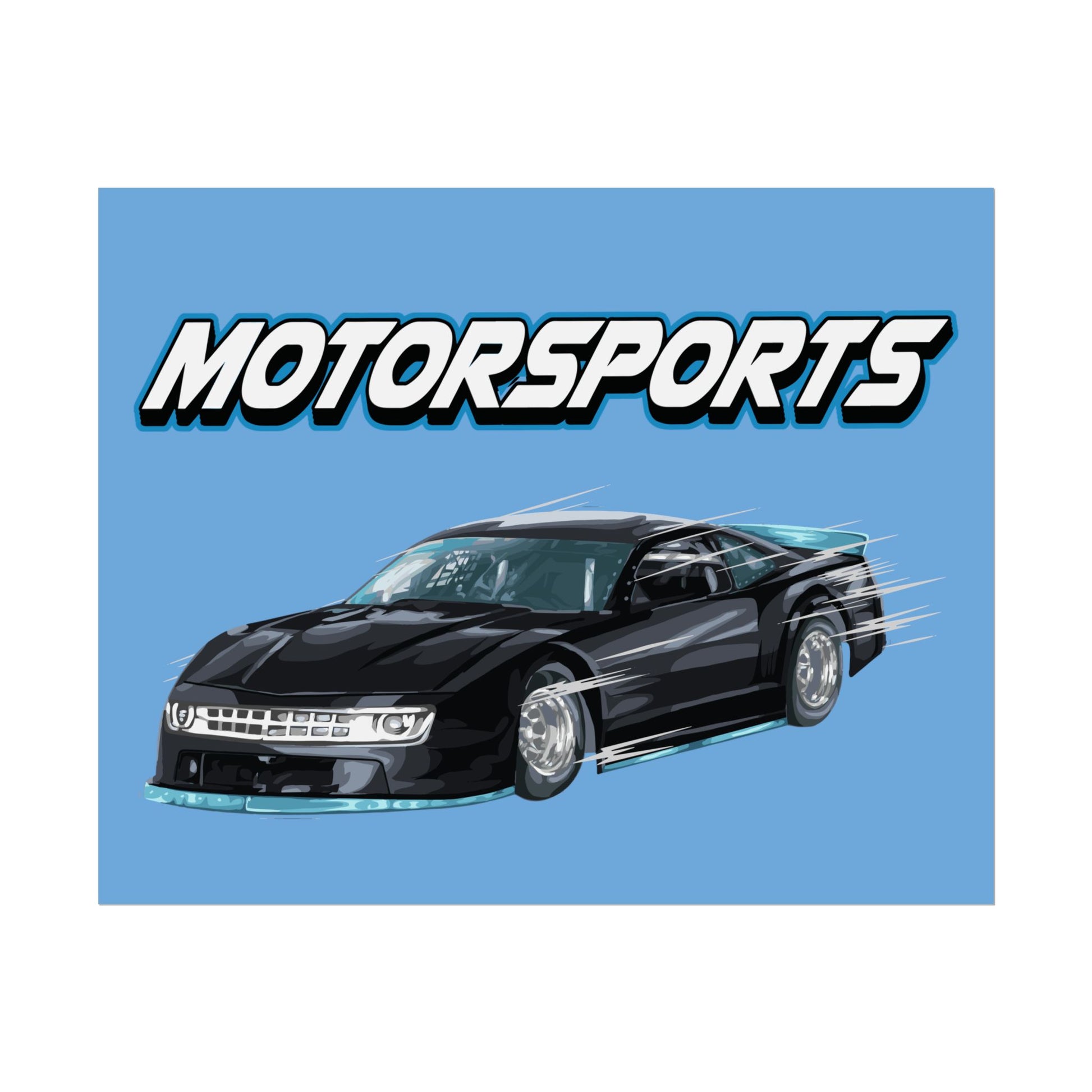 Motorsports Car Rolled Poster - Perfect for Auto Enthusiasts & Racing Fans - CreativeRino