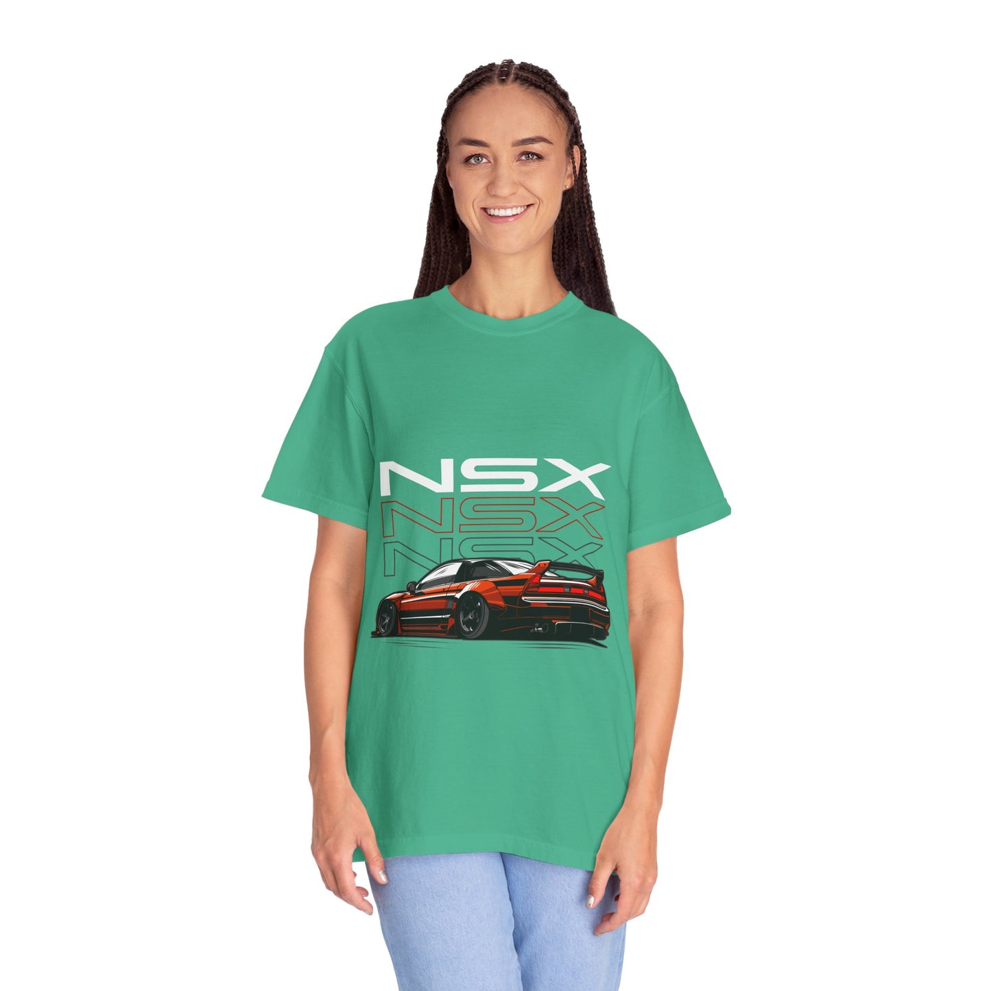 NSX Unisex Garment-Dyed T-Shirt - Retro Car Enthusiast Apparel - CreativeRino