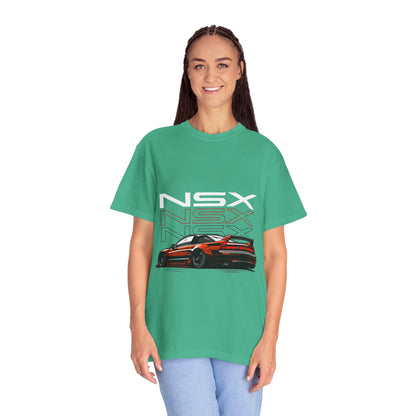 NSX Unisex Garment-Dyed T-Shirt - Retro Car Enthusiast Apparel - CreativeRino