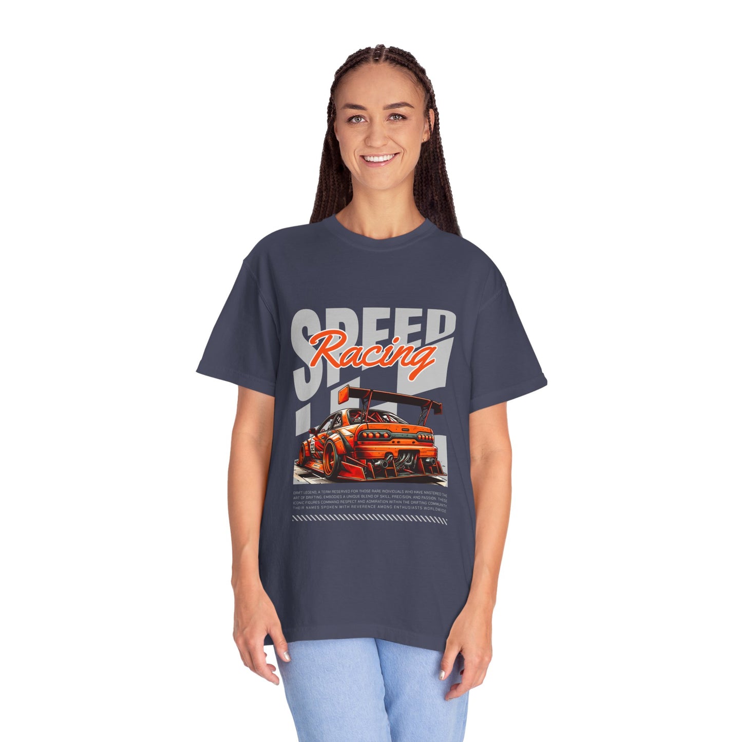 Speed Racing Unisex Garment-Dyed T-Shirt | Perfect for Motorsports Enthusiasts - CreativeRino