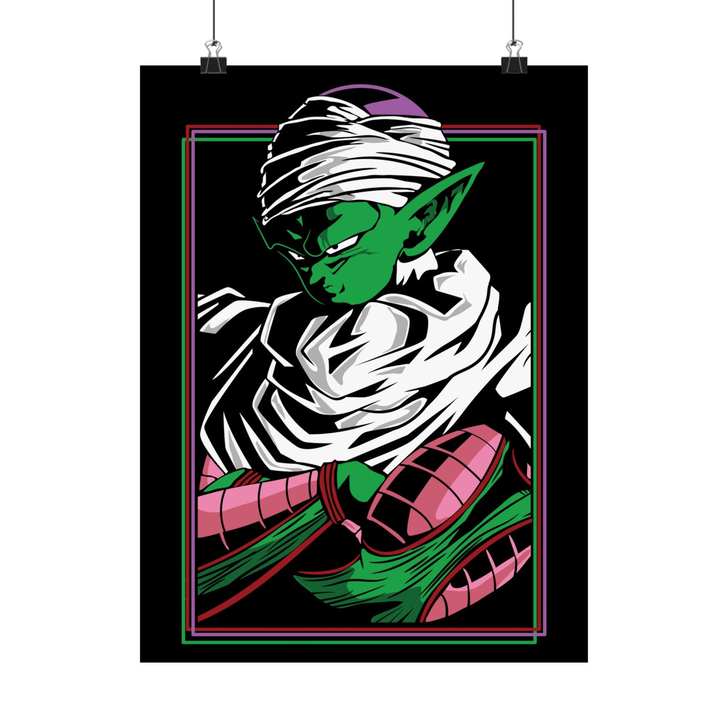 Dragon Ball Z Matte Vertical Poster - Framed Anime Art Print - CreativeRino