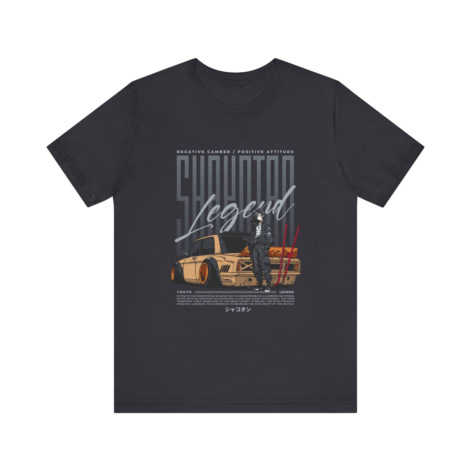 Vintage Graphic Car Tee - Negative Energy, Positive Attitude Car T-shirt - CreativeRino