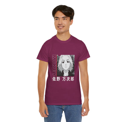 Mikey Anime Unisex Heavy Cotton Tee - Tokyo Ghoul Graphic T-shirt for Fans - CreativeRino