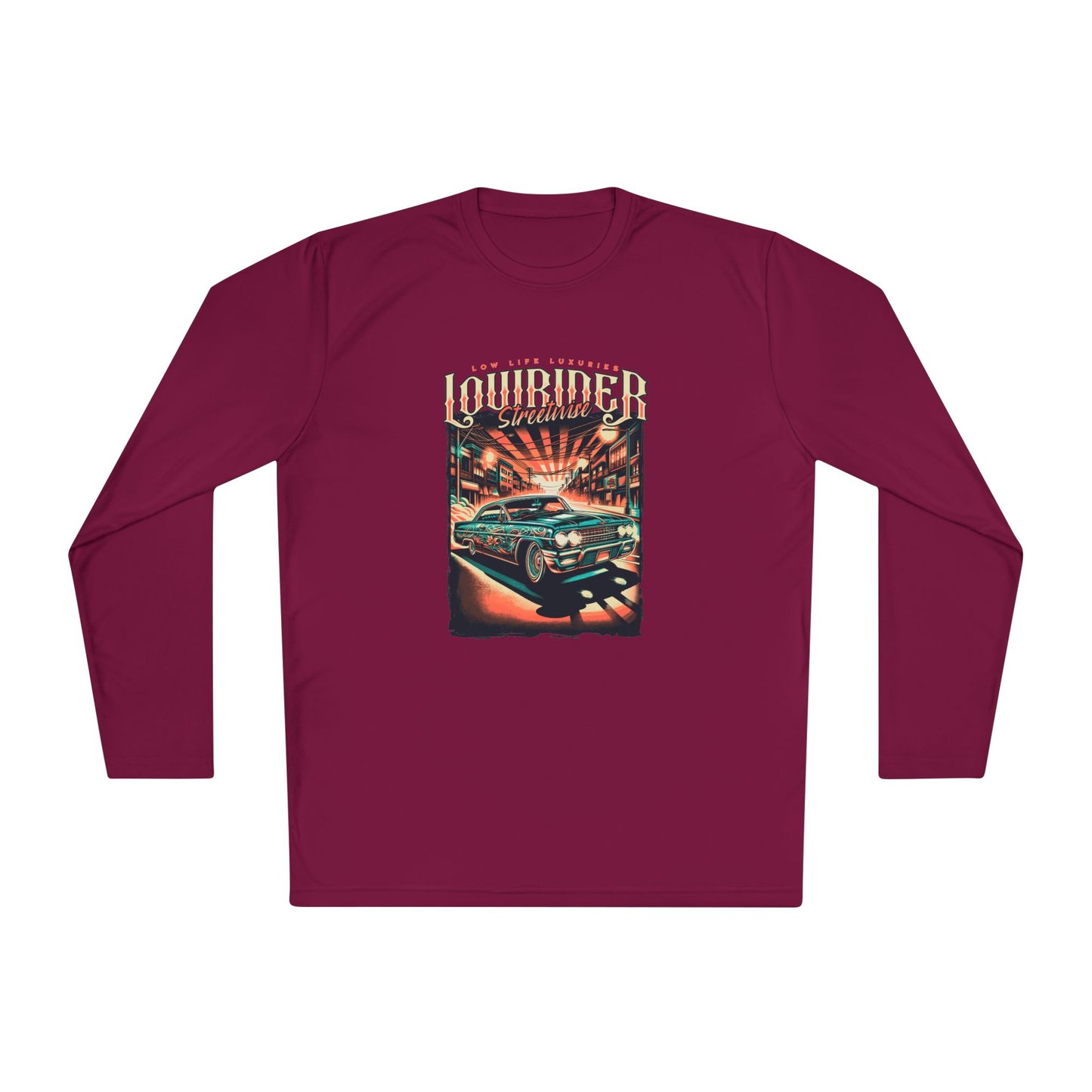 Cool Classic Car Long Sleeve Tee - Vintage Retro Vibe T-shirt for Car Enthusiasts - CreativeRino