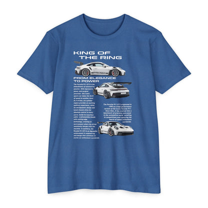 King of the Ring: Porsche Race Car Unisex CVC Jersey T-Shirt - CreativeRino