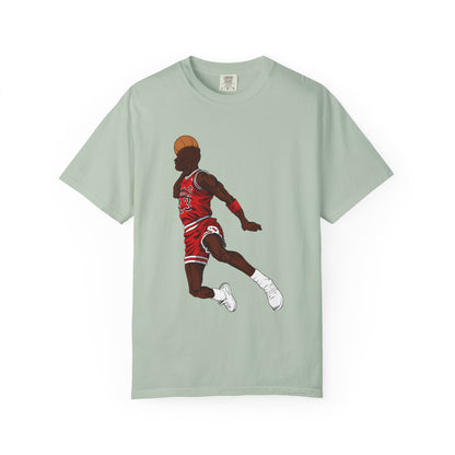 Michael Jordan Unisex T-Shirt Featuring Jumping Basketball Player - Perfect for Sports Lovers! - CreativeRino