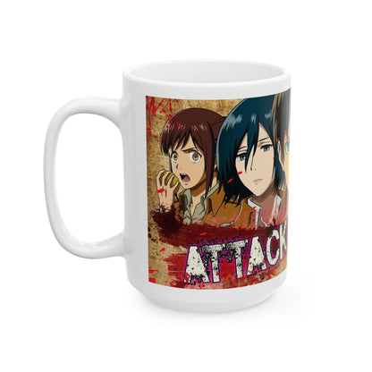 Attack on Titan Ceramic Mug Perfect for Fantasy Anime Lovers - CreativeRino