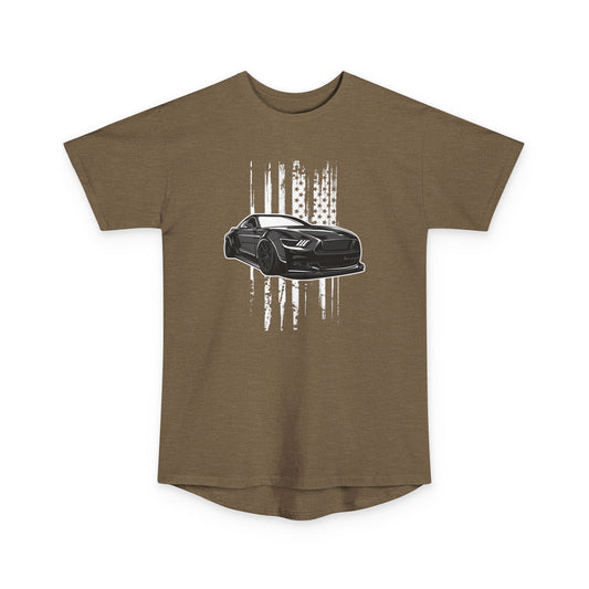 Vintage American Muscle Car Tee - Unisex Long Body Urban T-shirt - CreativeRino