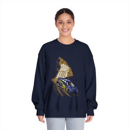 Racing-Themed Unisex Crewneck Sweatshirt - Celebrate Speed & Style! - CreativeRino