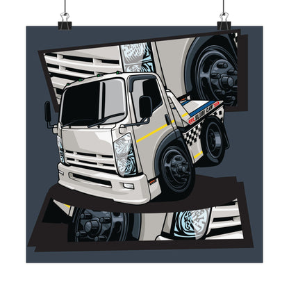 Cool Matte Square Truck Posters for Car Enthusiasts | Modern Wall Art - CreativeRino