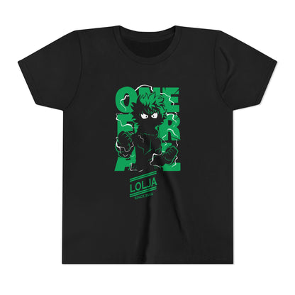 My Hero Academia Youth Short Sleeve Tee - Cool Anime Graphic T-shirt for Boys with Green Hero Design - CreativeRino