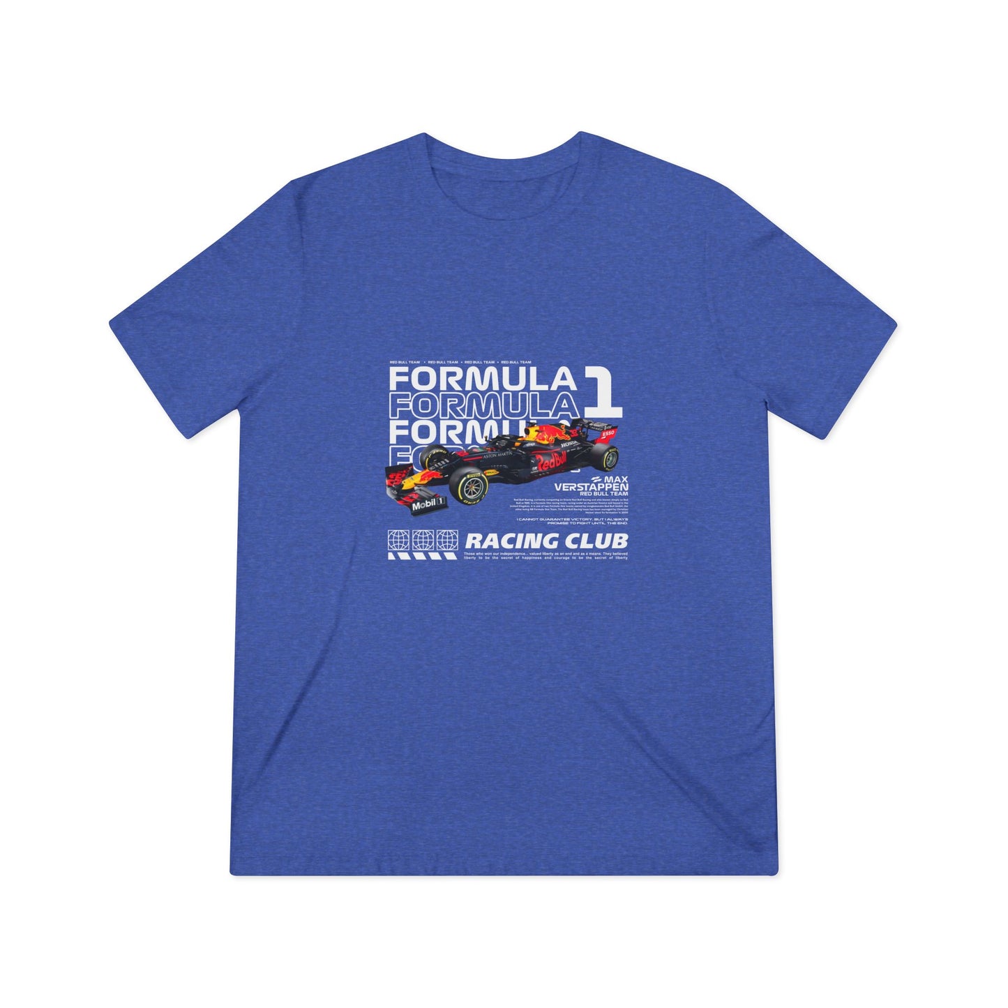 Formula 1 Max Verstappen Racing Club Unisex Triblend Tee - Motorsport Fan Apparel - CreativeRino