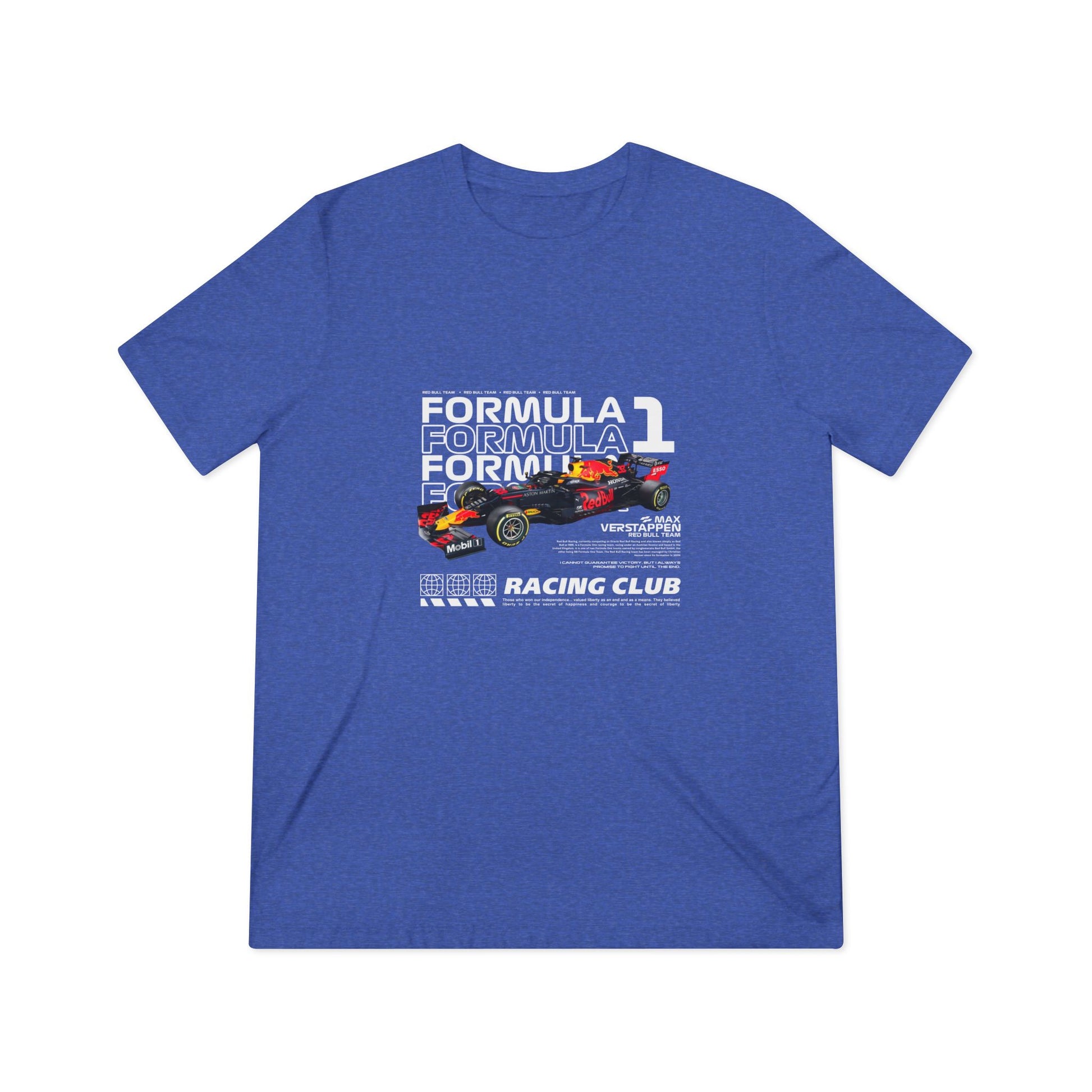 Formula 1 Max Verstappen Racing Club Unisex Triblend Tee - Motorsport Fan Apparel - CreativeRino