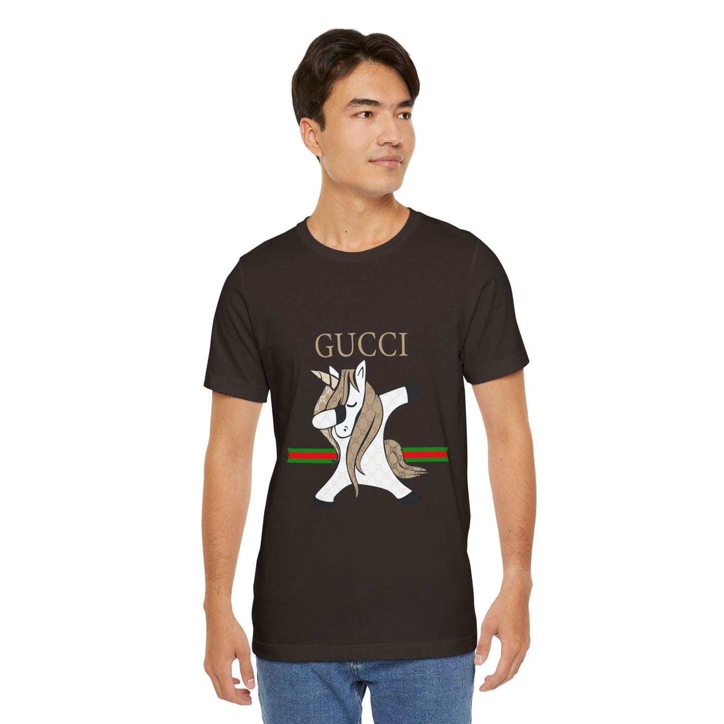 Gucci Unicorn Unisex Jersey T-Shirt - Stylish Fashion Tee for Unicorn Lovers - CreativeRino