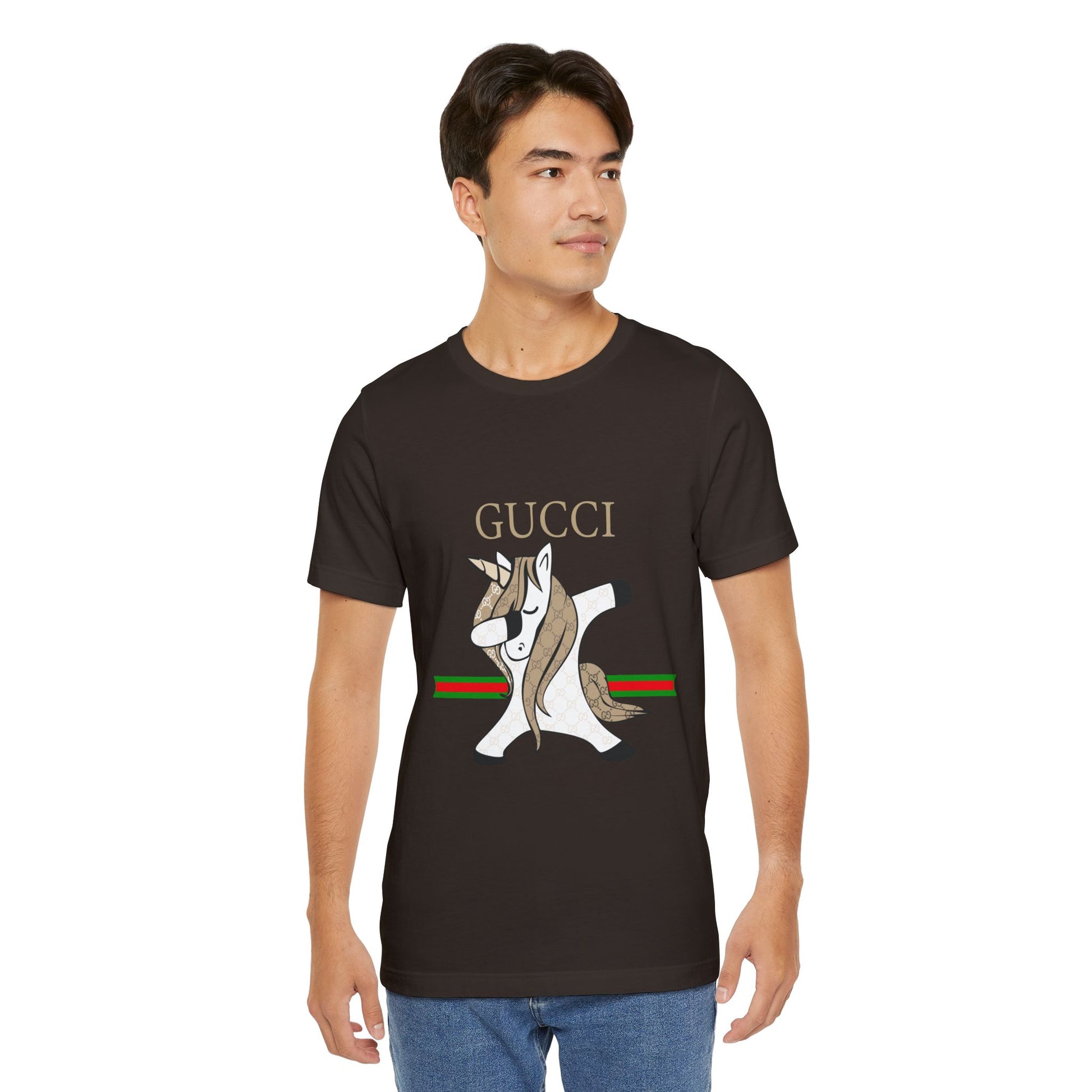 Gucci Unicorn Unisex Jersey T-Shirt - Stylish Fashion Tee for Unicorn Lovers - CreativeRino